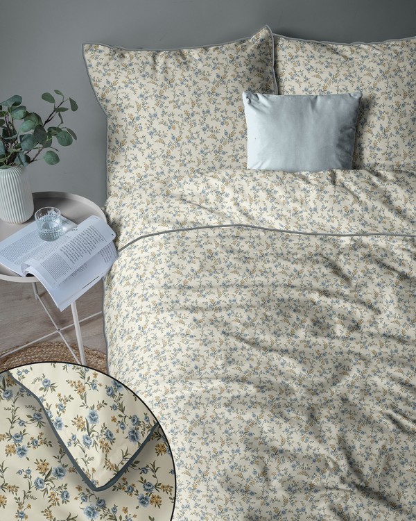 Pościel 220x200cm + 2 Poszewki 100% Bawełna Perkal 5899C Detexpol