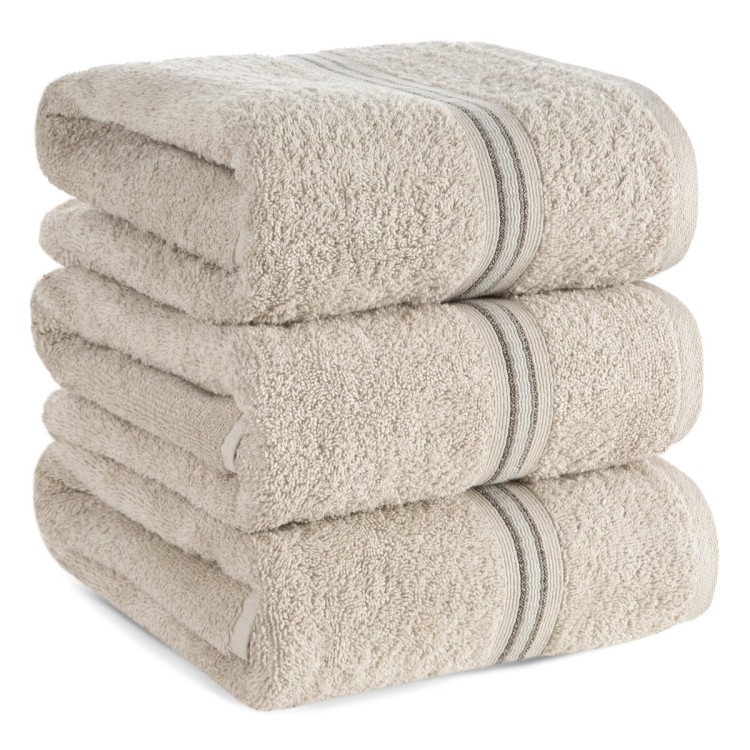 Ręcznik 70x140cm 500g 100% Bawełna Tris Beżowy Eurofirany