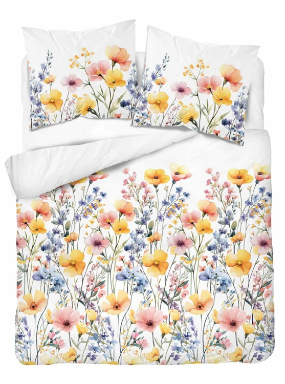 Pościel 180x200 + 2 Poszewki Satyna 100% Bawełna 5778A Detexpol