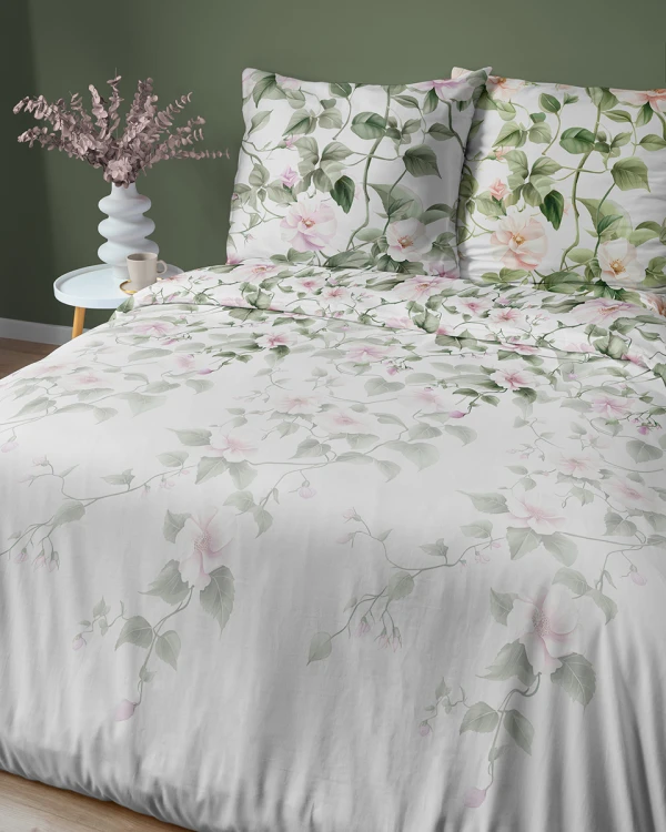 Pościel 180x200 + 2 Poszewki Satyna 100% Bawełna 5800B Detexpol