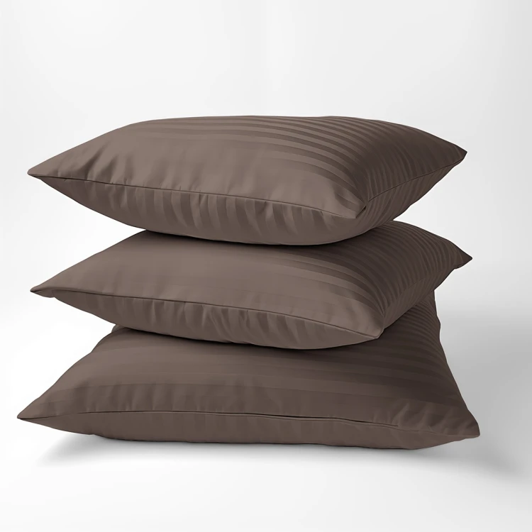 Poszewka Adamaszek Pure 50x60cm Satyna 100% Bawełna Mocha Detexpol