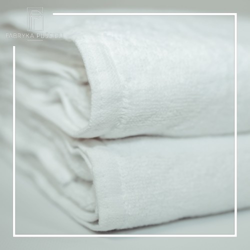 Ręcznik Hotelowy 70x140cm Classic 400g Biały 100% Bawełna Podwójna Pętelka