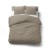 Pościel z Ozdobnymi Guzikami 220x200 + 2 Poszewki 100% Bawełna Pure Taupe Detexpol