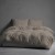 Pościel z Ozdobnymi Guzikami 220x200 + 2 Poszewki 100% Bawełna Pure Taupe Detexpol