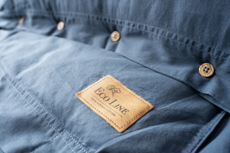 Pościel z Ozdobnymi Guzikami 220x200 + 2 Poszewki 100% Bawełna Pure Denim Detexpol