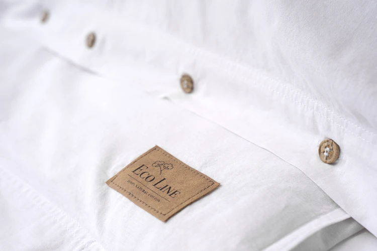 Pościel z Ozdobnymi Guzikami 160x200 + 2 Poszewki 100% Bawełna Pure Biała Detexpol