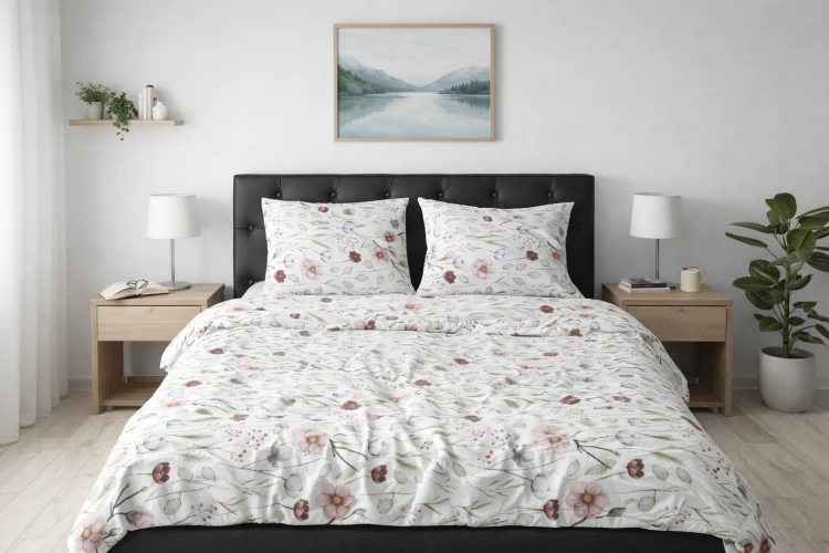 Pościel 160x200 + 2 Poszewki 50x70 100% Bawełna P1995 Famitex