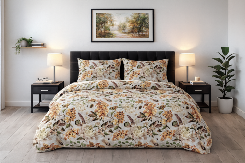 Pościel 160x200 + 2 Poszewki 50x70 100% Bawełna P1954 Famitex