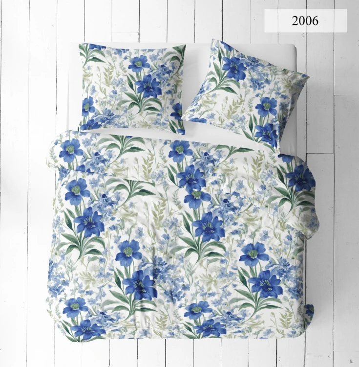 Pościel 160x200 + 2 Poszewki 50x70 100% Bawełna P2006 Famitex