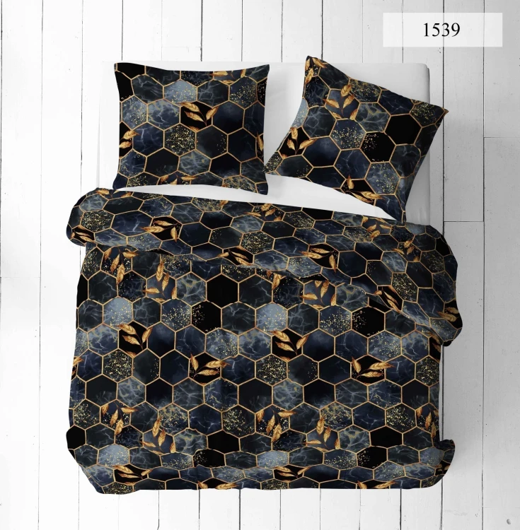 Pościel 160x200 + 2 Poszewki 50x70 100% Bawełna P1539 Harmony Collection Famitex