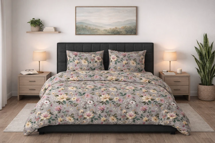 Pościel 160x200 + 2 Poszewki 50x70 100% Bawełna P2002 Famitex