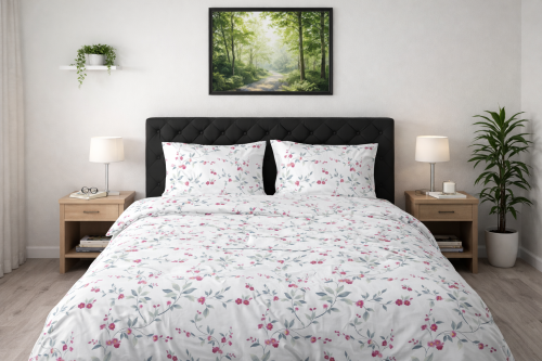 Pościel 160x200 + 2 Poszewki 50x70 100% Bawełna P2005 Fabryka Pościeli