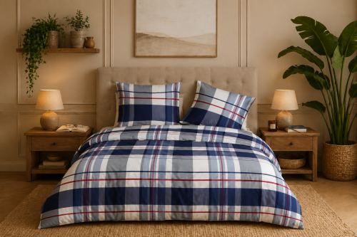 Pościel 160x200 + 2 Poszewki 100% Bawełna P1846 Fabryka Pościeli