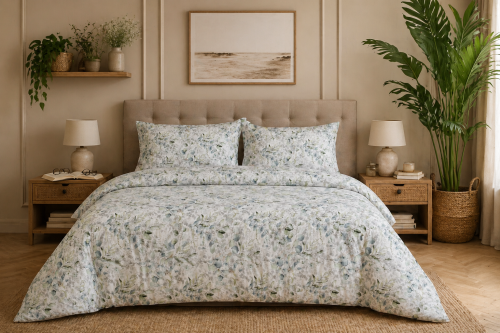 Pościel 140x200 + 2 Poszewki 100% Bawełna P1694 Fabryka Pościeli