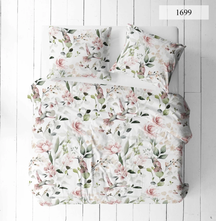 Pościel 140x200 + 2 Poszewki 100% Bawełna P1699 Fabryka Pościeli