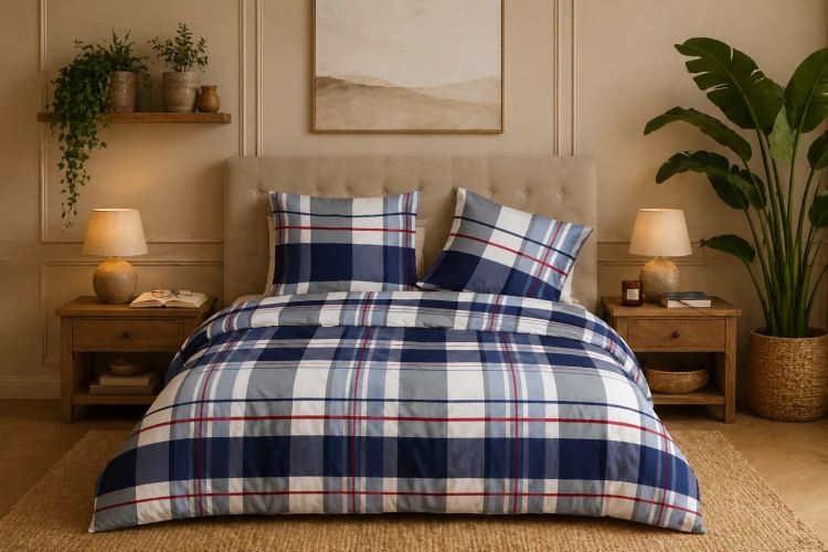 Pościel 140x200 + 2 Poszewki 100% Bawełna P1846 Fabryka Pościeli