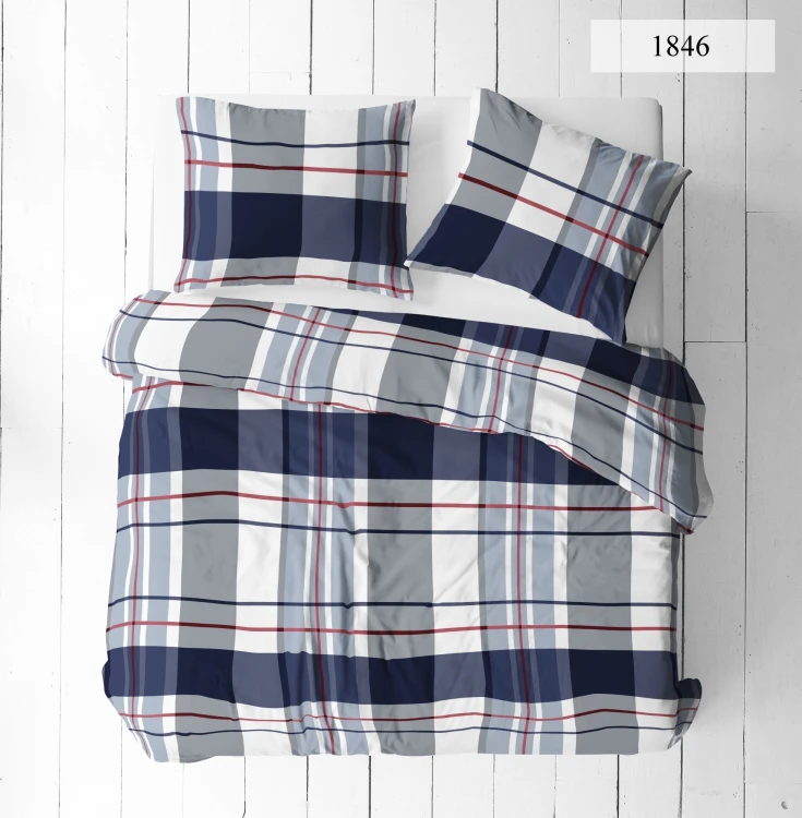 Pościel 140x200 + 2 Poszewki 100% Bawełna P1846 Fabryka Pościeli