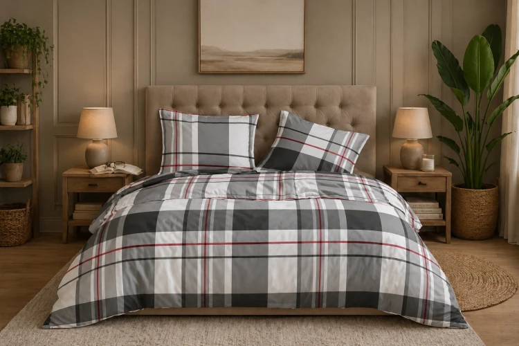 Pościel 140x200 + 2 Poszewki 100% Bawełna P1847 Fabryka Pościeli