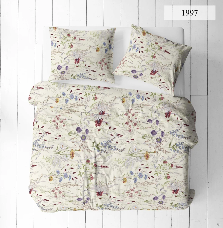 Pościel 150x200 + 2 Poszewki 50x60 100% Bawełna P1997 Famitex