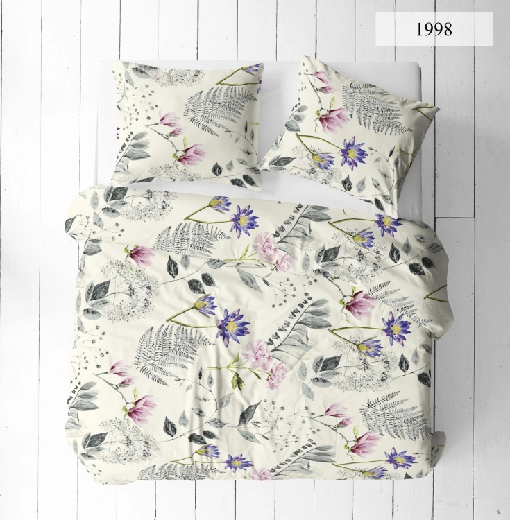 Pościel 150x200 + 2 Poszewki 50x60 100% Bawełna P1998 Famitex
