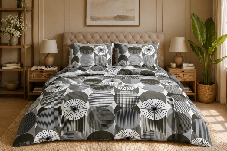 Pościel 150x200 + 2 Poszewki 50x60 100% Bawełna P2046 Famitex