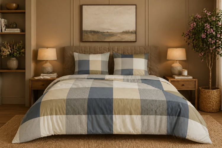 Pościel 150x200 + 2 Poszewki 50x60 100% Bawełna P2048 Famitex