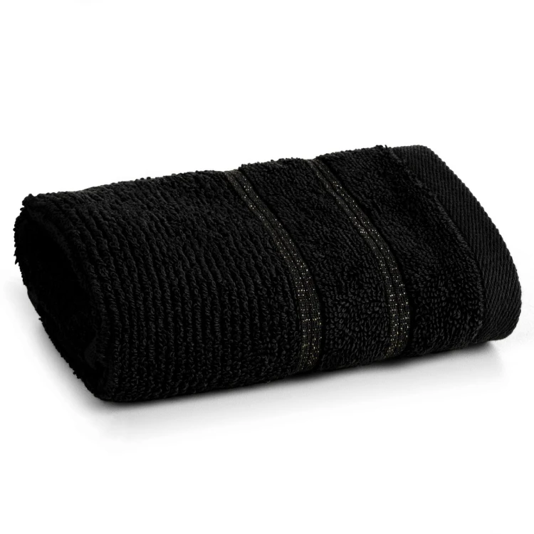Ręcznik 30x50 500g 100% Bawełna Amira Czarny Eurofirany