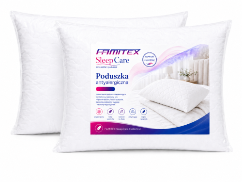 Poduszka Antyalergiczna 70x80cm SleepCare Famitex