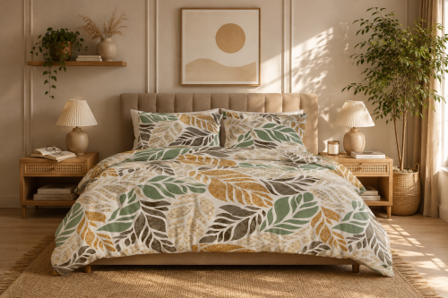 Pościel 180x200cm + 2 Poszewki 100% Bawełna P1867 Famitex