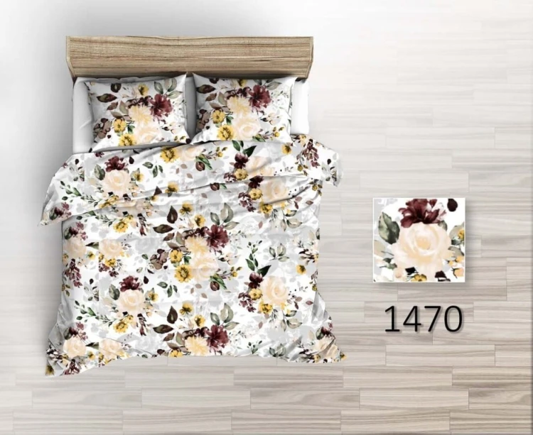 Pościel 140x200 + 2 Poszewki 100% Bawełna P1470 Famitex
