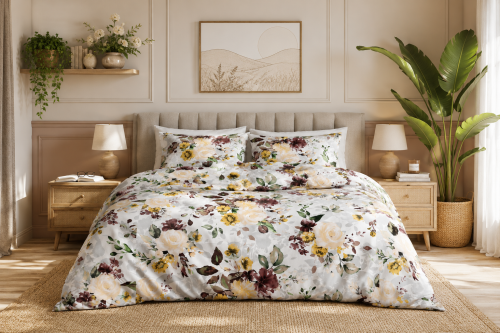 Pościel 140x200 + 2 Poszewki 100% Bawełna P1470 Famitex