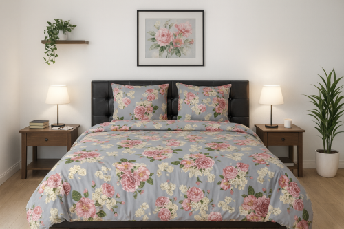 Pościel 140x200 + 2 Poszewki 100% Bawełna P1779 Famitex