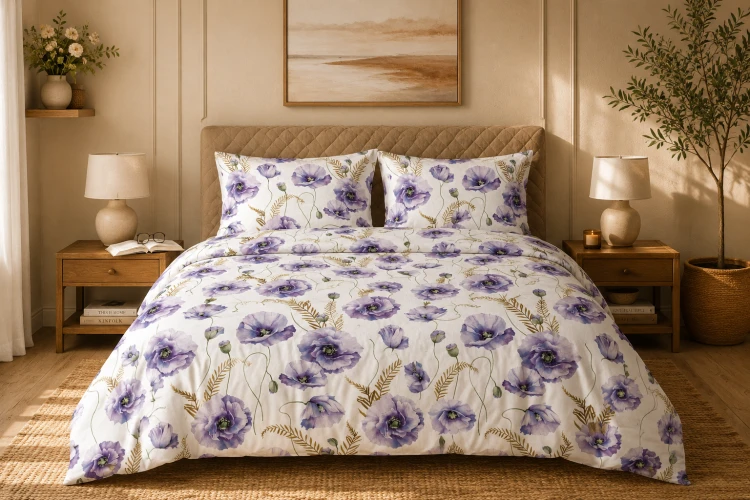 Pościel 140x200 + 2 Poszewki 100% Bawełna P1827 Famitex