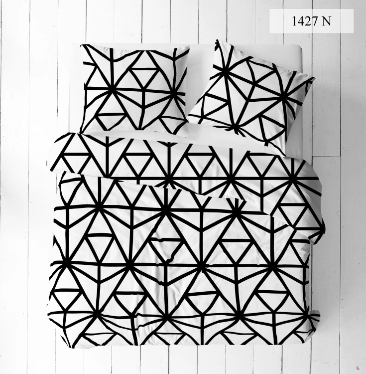 Pościel 150x200 + 2 Poszewki 50x60 100% Bawełna P1427 Famitex
