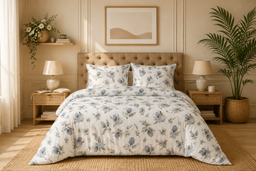 Pościel 150x200 + 2 Poszewki 50x60 100% Bawełna P1986 Famitex