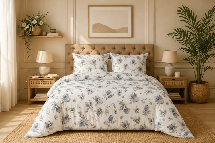 Pościel 150x200 + 2 Poszewki 50x60 100% Bawełna P1986 Famitex