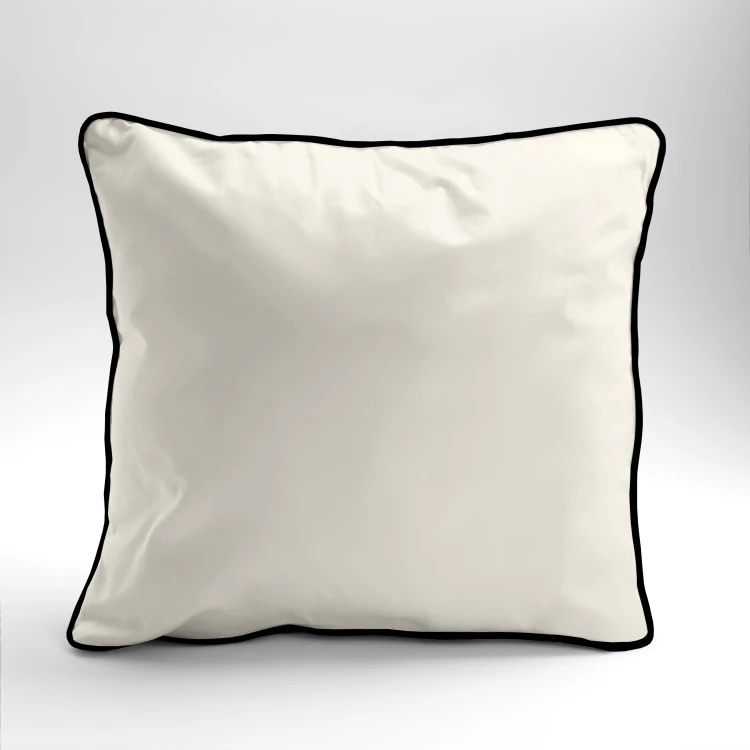 Poszewka 40x40cm Satyna 100% Bawełna Pure z Bizą Ecru Detexpol