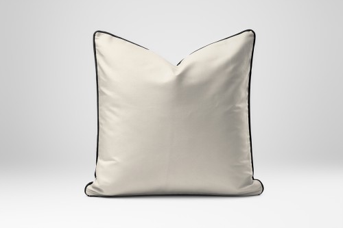 Poszewka 40x40cm Satyna 100% Bawełna Pure z Bizą Ecru Detexpol