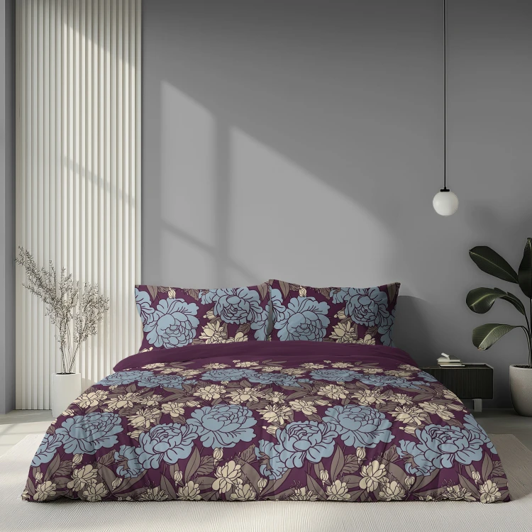 Pościel 160x200 + 2 Poszewki Satyna 100% Bawełna 6065B Detexpol