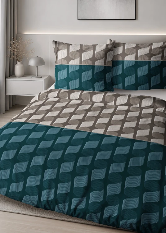 Pościel 160x200 + 2 Poszewki Satyna 100% Bawełna 6067A Detexpol