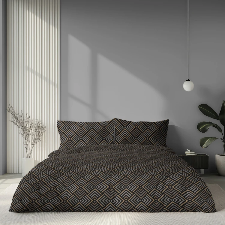 Pościel 160x200 + 2 Poszewki Satyna 100% Bawełna 6069B Detexpol
