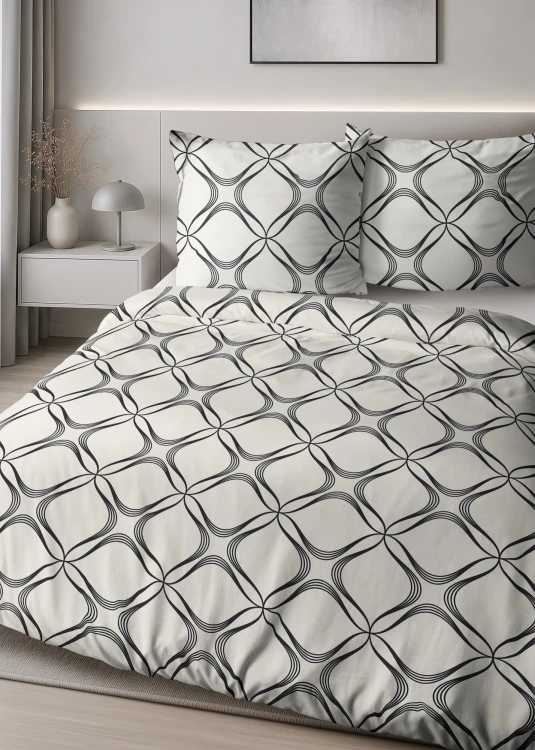 Pościel 160x200 + 2 Poszewki Satyna 100% Bawełna 6070A Detexpol