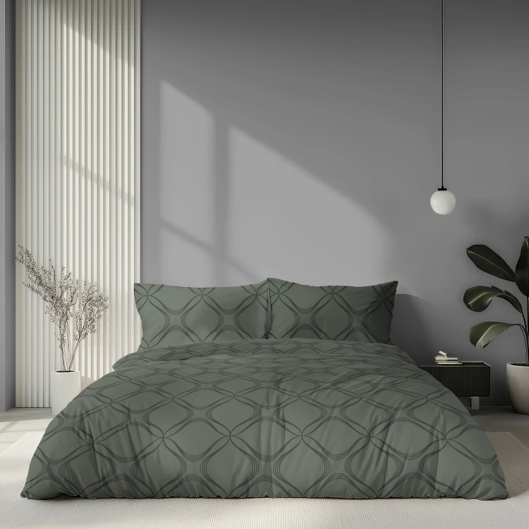 Pościel 160x200 + 2 Poszewki Satyna 100% Bawełna 6070B Detexpol