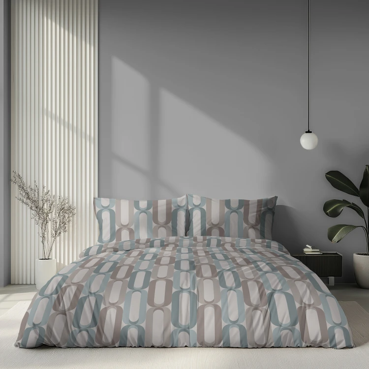 Pościel 160x200 + 2 Poszewki Satyna 100% Bawełna 6071B Detexpol