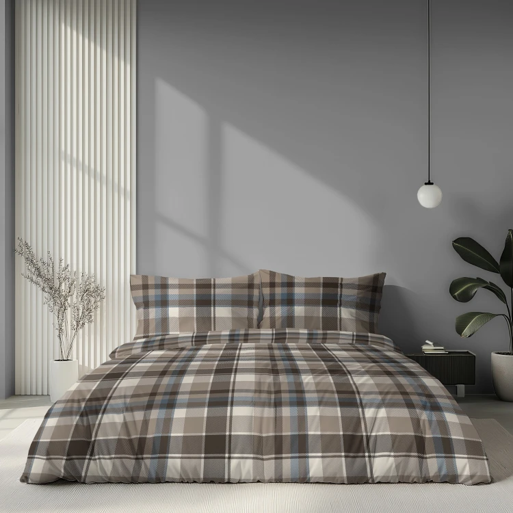 Pościel 160x200 + 2 Poszewki Satyna 100% Bawełna 6072B Detexpol