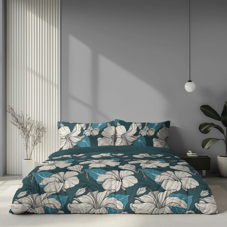 Pościel 180x200 + 2 Poszewki Satyna 100% Bawełna 6062B Detexpol