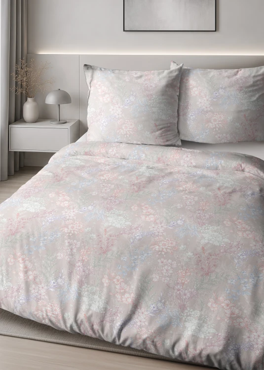 Pościel 180x200 + 2 Poszewki Satyna 100% Bawełna 6064B Detexpol