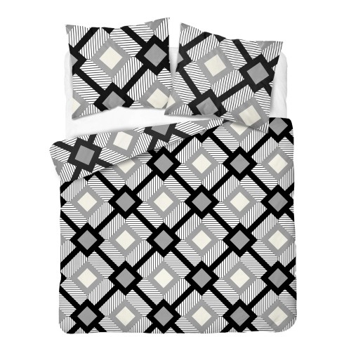Pościel 180x200 + 2 Poszewki Satyna 100% Bawełna 6068A Detexpol