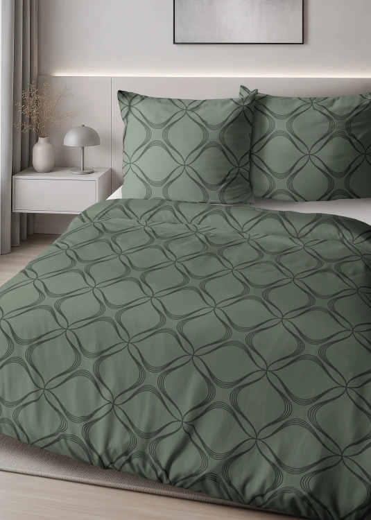 Pościel 180x200 + 2 Poszewki Satyna 100% Bawełna 6070B Detexpol