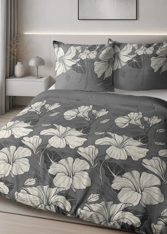 Pościel 220x200 + 2 Poszewki Satyna 100% Bawełna 6062A Detexpol